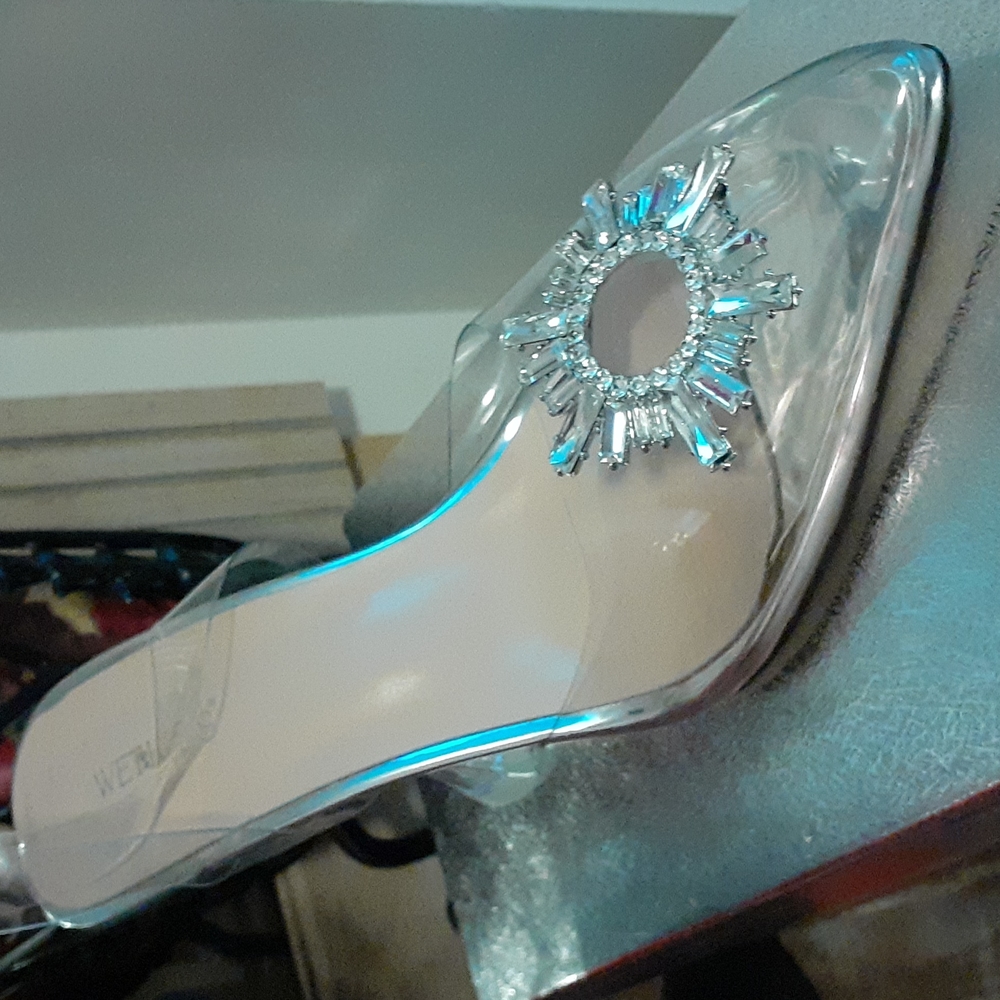 Clear heels